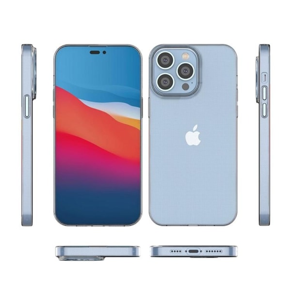 iPhone 14 Pro Max Cover Anti Scratch TPU - Transparent Transparent
