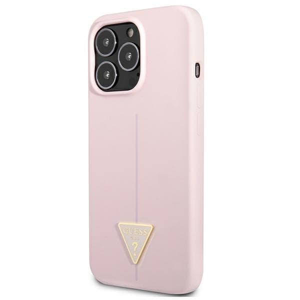 Guess Mobilskal till iPhone 13 Pro / 13 MagSafe Silicone Triangle - Lila