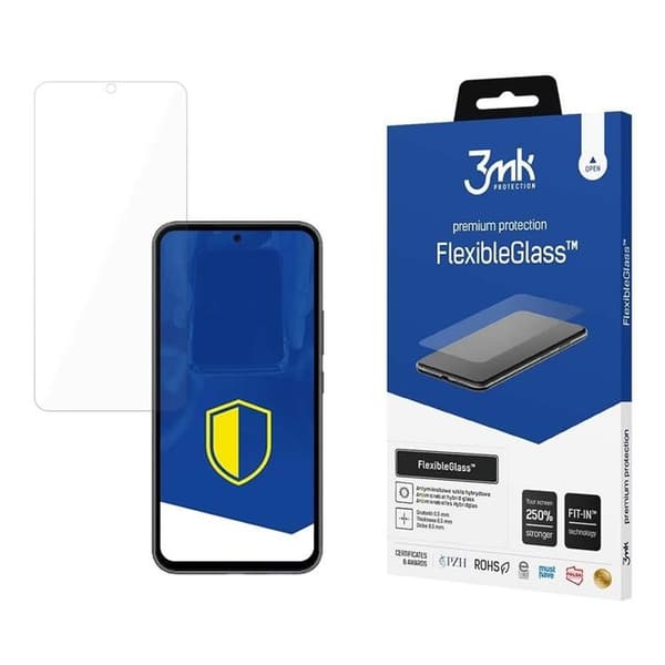 3MK Galaxy A34 5G Hybrid Okrossbart Glas FlexibleGlass Transparent