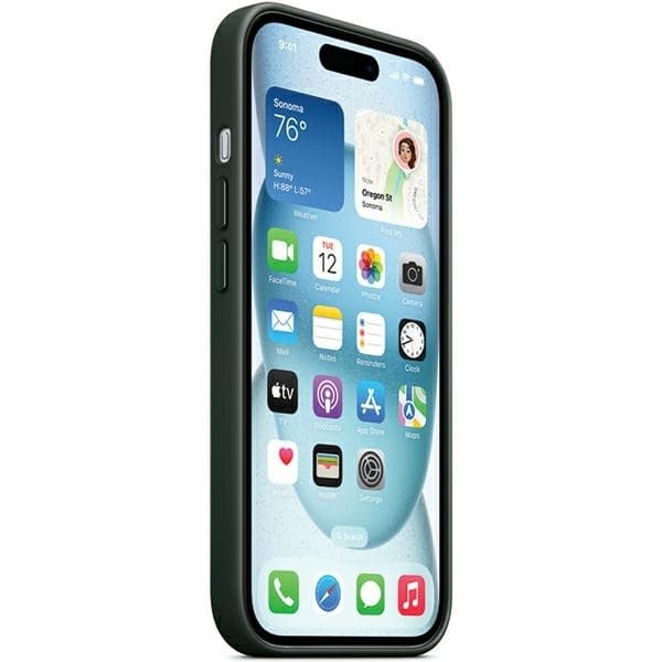 Apple Mobilskal till iPhone 14 Plus/15 Plus MagSafe FineWoven - Evergreen