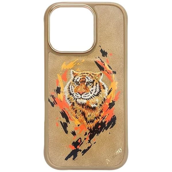 Nimmy Telefontaske til iPhone 16 Pro Max MagSafe Tiger - Lysebrun Brun