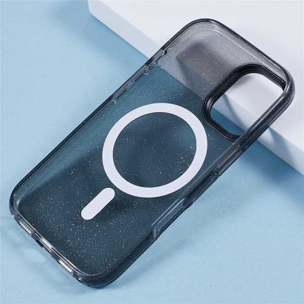 KIGC Mobilskal till iPhone 16 MagSafe Epoxy Kickstand - Svart Svart