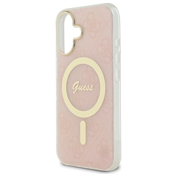 Guess Mobilskal till iPhone 16 Plus MagSafe IML 4G - Rosa Rosa