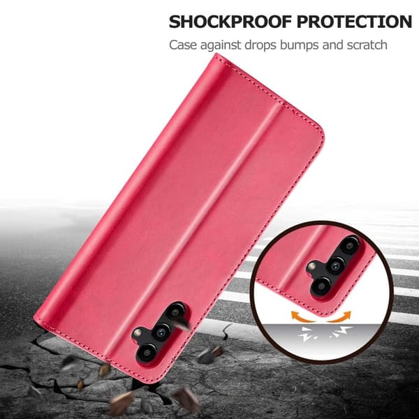 LC.IMEEKE Samsung Galaxy S23 FE Plånboksfodral Konstläder - Rosa