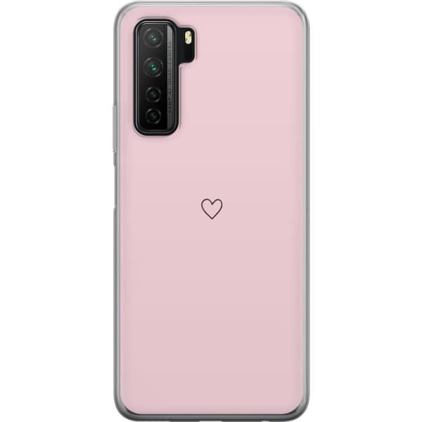 Telefontaske til Huawei P40 lite 5G med lille hjerte