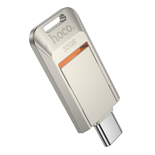 Hoco Pendrive 32GB USB-A USB-C UD17 USB 3.0 - Pärl Nickel Silver
