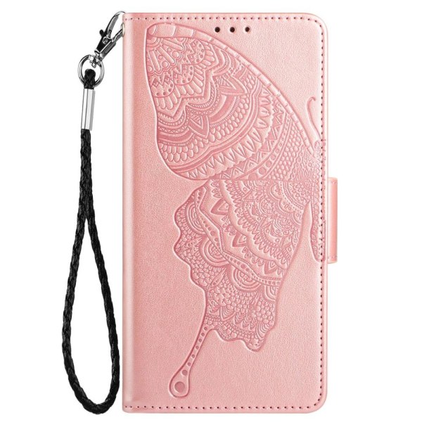Butterflies iPhone 12/12 Pro Wallet Cover - Rose Gold