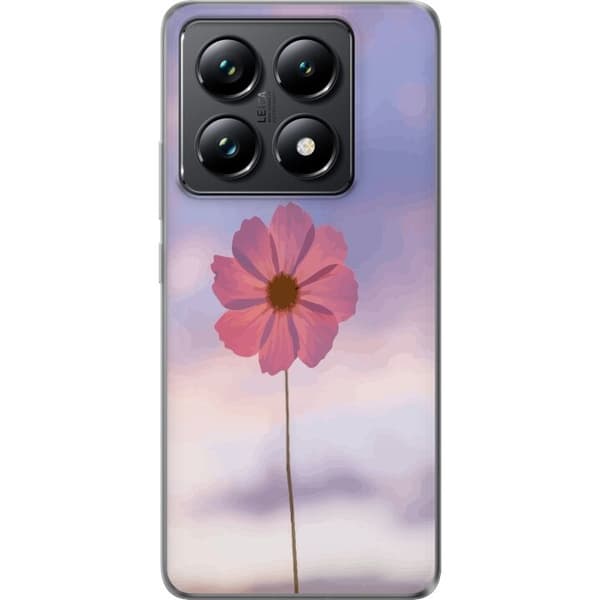 Mobilskal till Xiaomi 14T med Rosa blomma