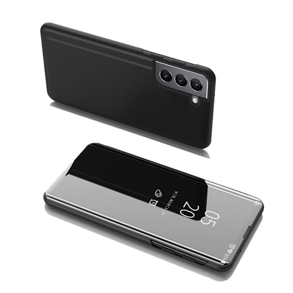 Clear View Fodral Galaxy S22 Plus - Svart Svart
