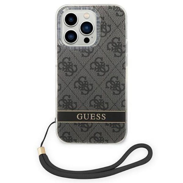 GUESS iPhone 14 Pro Max Skal Print Strap - Svart Svart