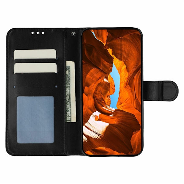 OnePlus 15 5G Plånboksfodral PU Läder Svart
