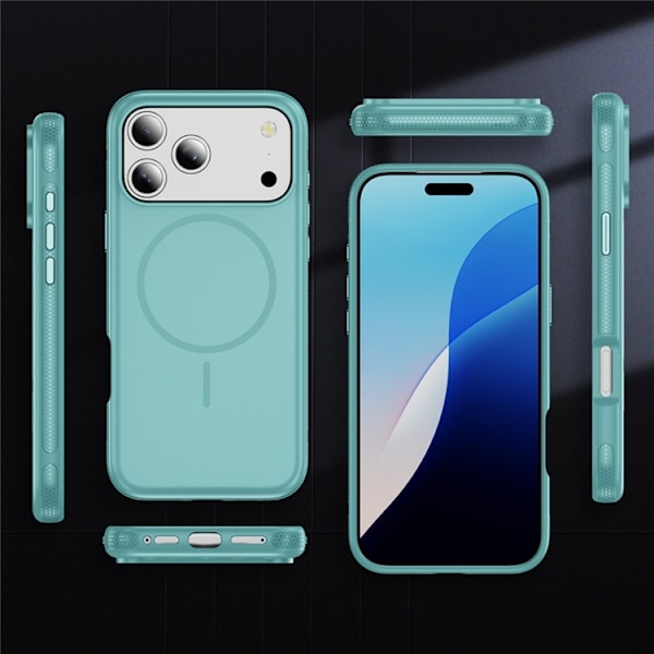 Mobilskal till iPhone 17 Pro Max MagSafe PC + TPU Shockproof - Blå Blå