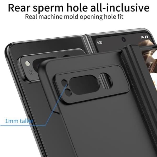GKK Google Pixel Fold Mobilcover Kickstand Hård PC - Sølv Silver