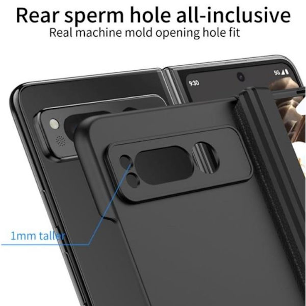 GKK Google Pixel Fold Mobilskal Kickstand Hård PC - Silver