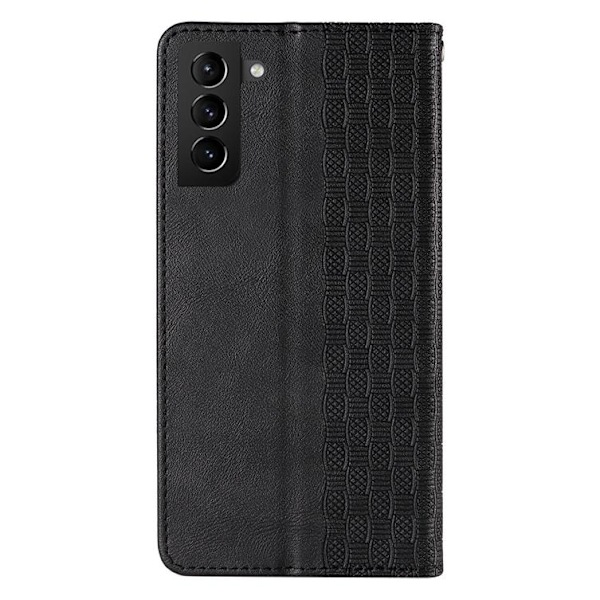 Galaxy S22 Plus Lompakkokotelo Magnet Strap - Musta Black