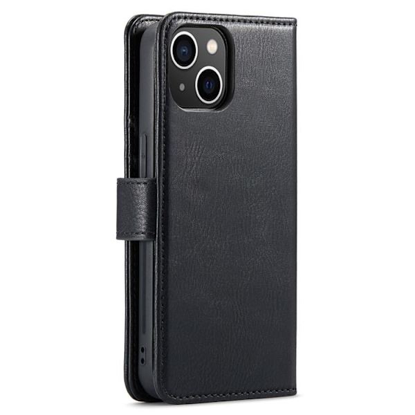 DG.MING iPhone 14 Plus Plånboksfodral Split Detachable Flip - Svart Svart