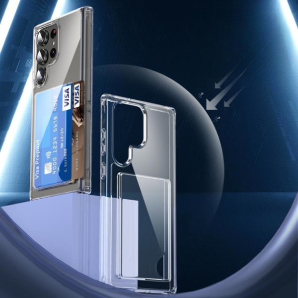 Galaxy S23 Ultra Mobilskal Korthållare Hybrid Acrylic - Clear
