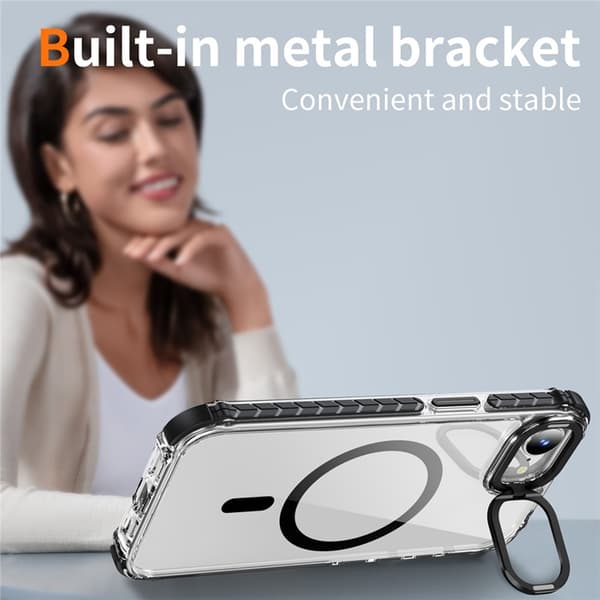 Mobilskal till iPhone 16e MagSafe Kickstand - Svart Svart