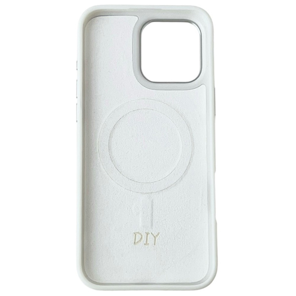 Mobilskal till iPhone 15 Pro MagSafe Lens Kickstand E-Ink Customized NFC - Vit Vit