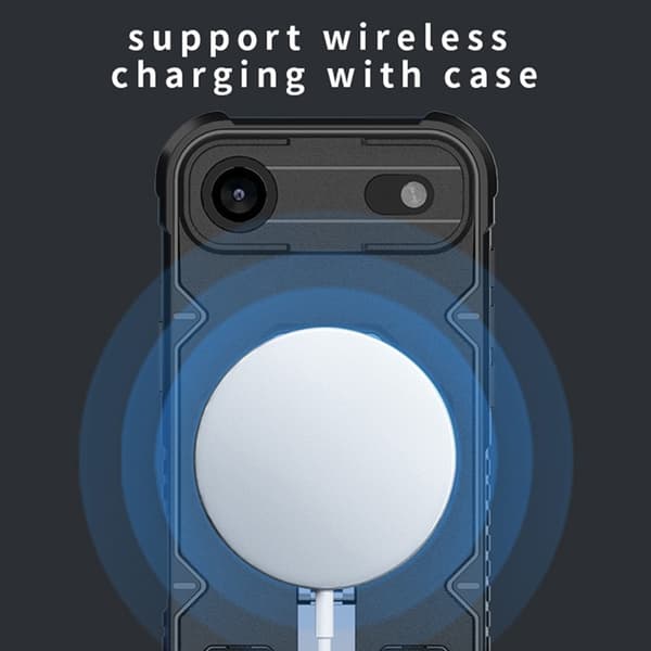 Mobilskal till iPhone Air MagSafe Kickstand Med snodd - Blå Blå