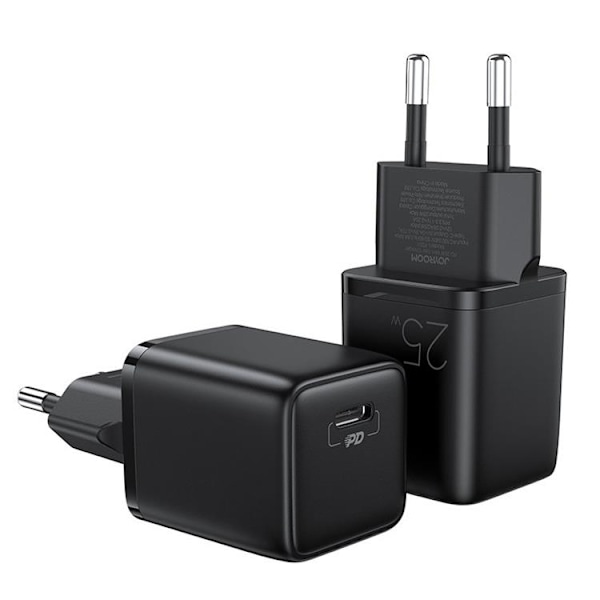 Joyroom PD EU Väggladdare USB Typ-C 25W - Svart Svart