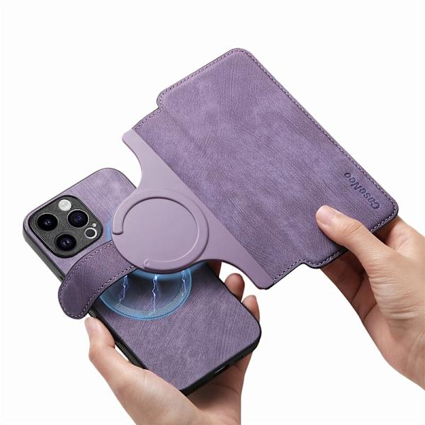 CASENEO iPhone 14 Pro Max Plånboksfodral Konstläder - Lila