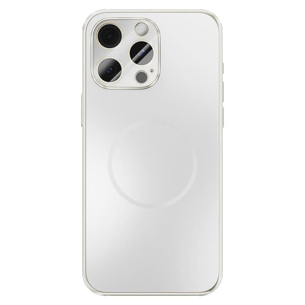 ABEEL Mobilskal till iPhone 15 Pro Max Magnetisk TPU PC Kyl Matt Vit
