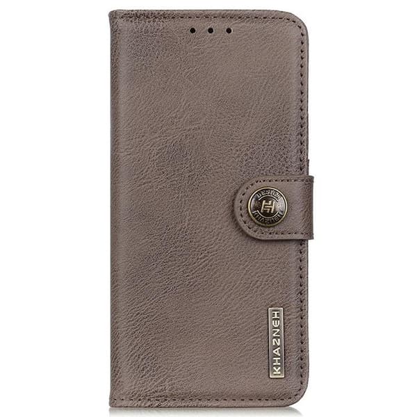 KHAZNEH iPhone 14 Pro Plånboksfodral Retro - Grå Grå