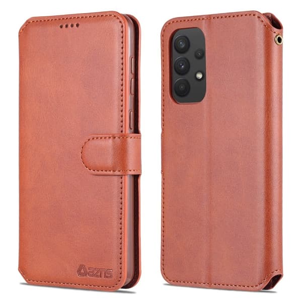 AZNS Samsung Galaxy A53 5G Plånboksfodral Konstläder - Brun