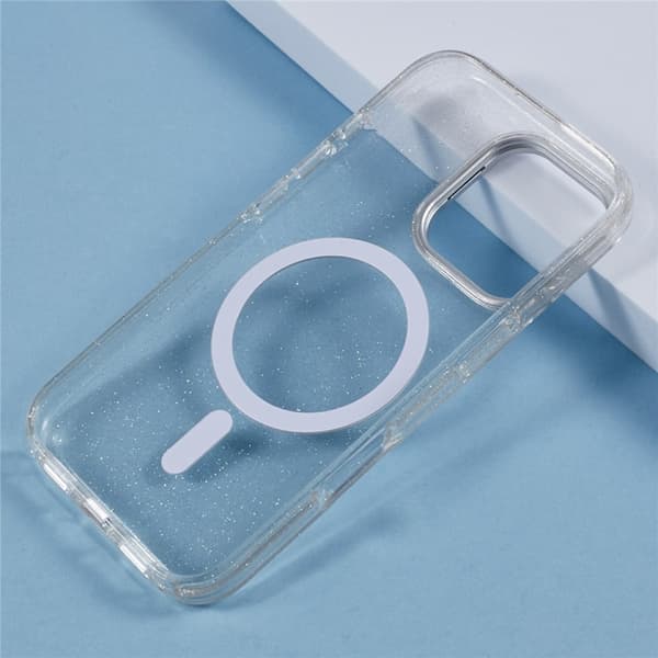 KIGC Mobilskal till iPhone 16 Pro MagSafe Epoxy Kickstand - Vit Vit