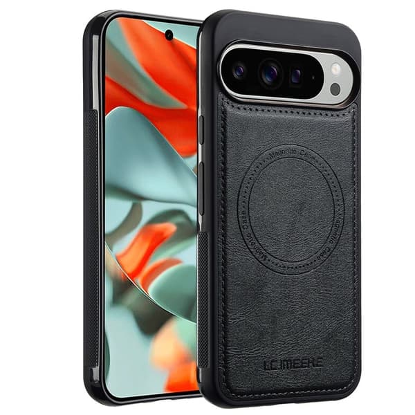 LC.IMEEKE Google Pixel 10 Pro XL Plånboksfodral Konstläder - Svart