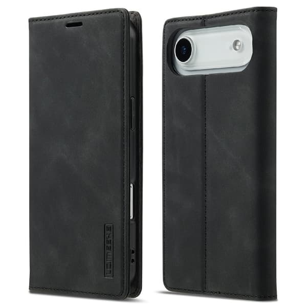LC.IMEEKE iPhone Air Plånboksfodral Konstläder- Svart