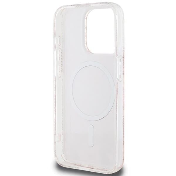 Guess Mobilskal till iPhone 15 Pro Magsafe IML GCube - Rosa Rosa