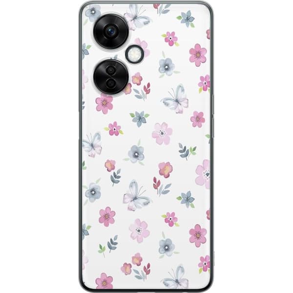 Mobilcover til OnePlus Nord CE3 med Blomster og sommerfugle