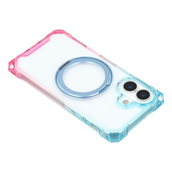 Mobilskal till iPhone 17 MagSafe Ring Kickstand - Blå / Rosa Blå