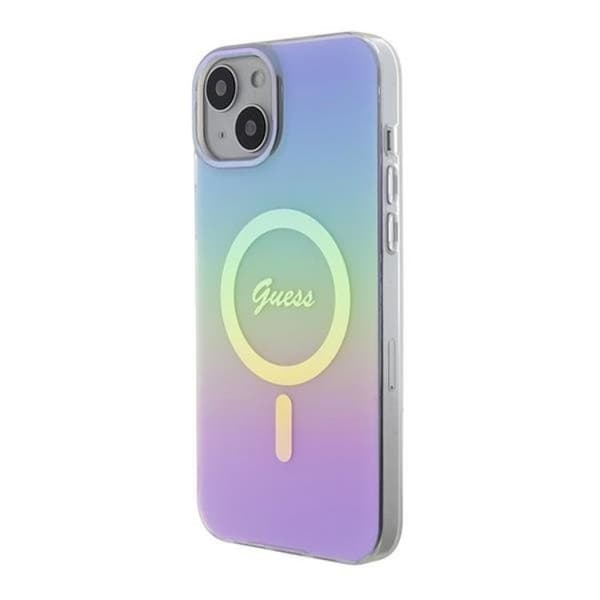 Guess iPhone 15 Mobilskal Magsafe IML Iridescent - Lila Lila