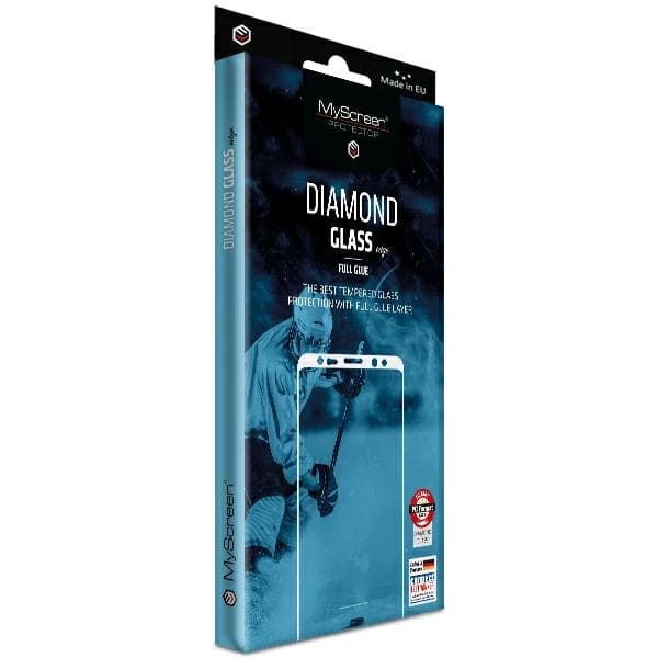 MS iPhone 13 Pro Max hærdet glas Skærmbeskytter Diamant Fuldlim - Sort