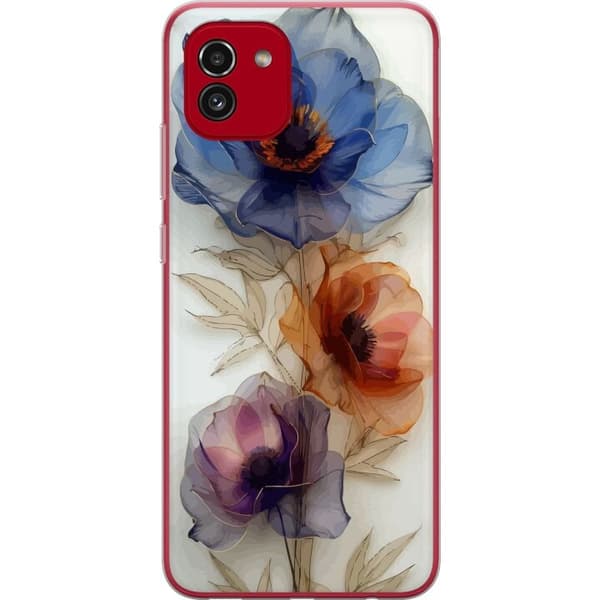 Mobilskal till Samsung Galaxy A03 med Silkesblommor