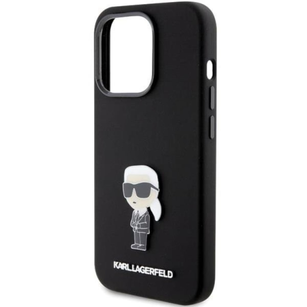 KARL LAGERFELD iPhone 15 Pro Max Mobilskal Ikonik Metal Pin