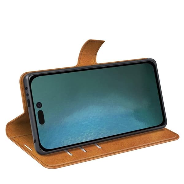 Flip Folio iPhone 14 Plus Pungetui - Gul Gul