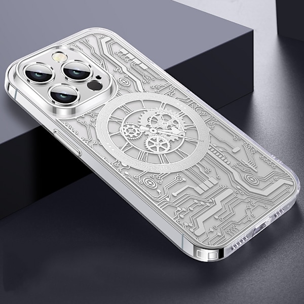 iPhone 13 Pro Mobilskal Magsafe Mechanical - Silver