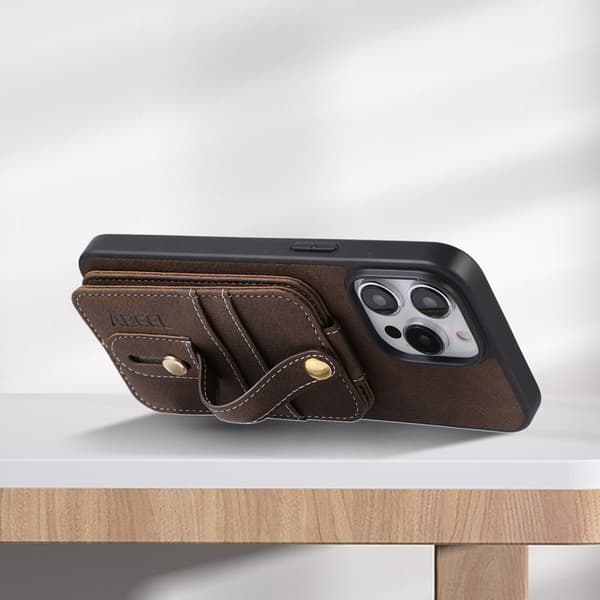 ABEEL Style 02 Mobilskal till iPhone 15 Plus Bump Proof Khaki