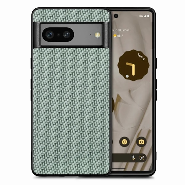 Google Pixel 7A Mobilskal Texturerat - Grön
