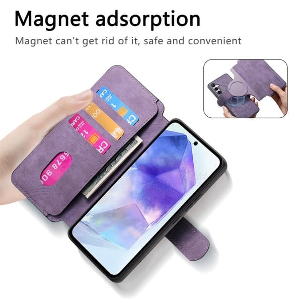 CASENEO Samsung Galaxy A35 5G Plånboksfodral Konstläder - Lila