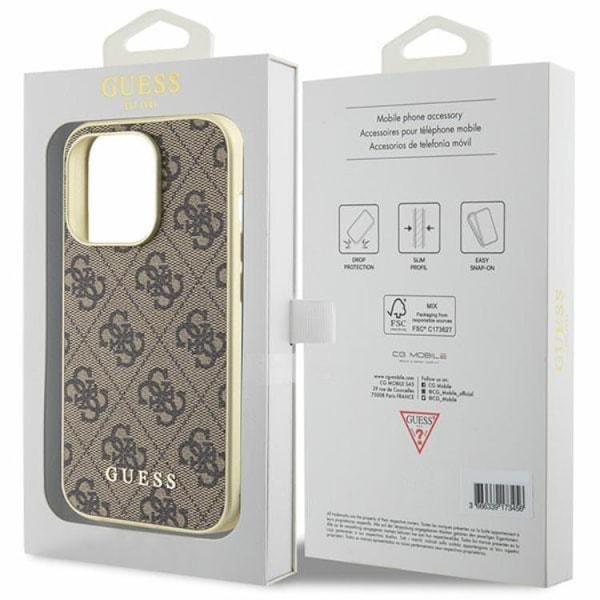 Guess iPhone 15 Pro Mobilskal Charms Collection - Brun
