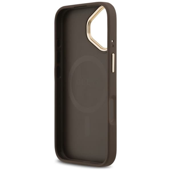 Guess Mobilskal till iPhone 17 Magsafe Strass Logo - Brun Brun