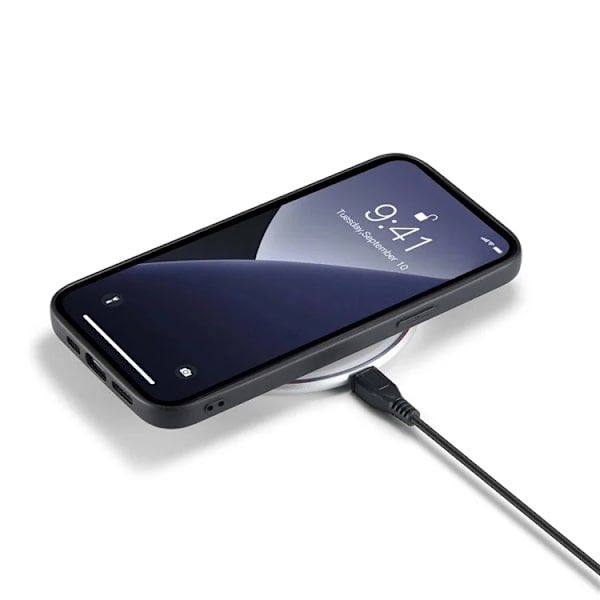 DG.MING Mobilskal till iPhone 16 Pro Max Hybrid Läder - Brun