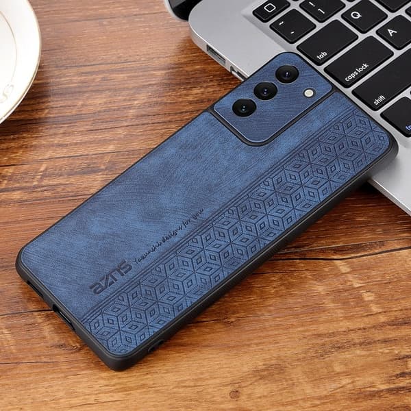 AZNS Samsung Galaxy S21+ Plånboksfodral Konstläder - Blå
