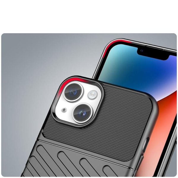 iPhone 14 Skal Thunder Armored - Musta Black