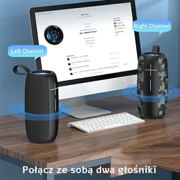 Awei Vandtæt Bluetooth 20W Højttaler Y370 - Sort Black